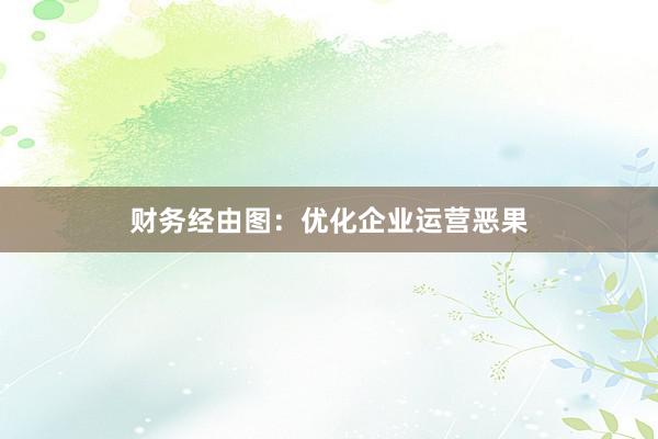财务经由图：优化企业运营恶果